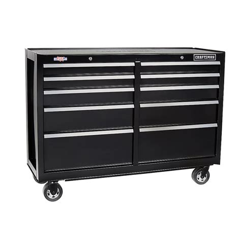 52-in w x 37.5-in h 10-drawer steel rolling tool cabinet|CRAFTSMAN CMST98273RB 2000 Series 52.